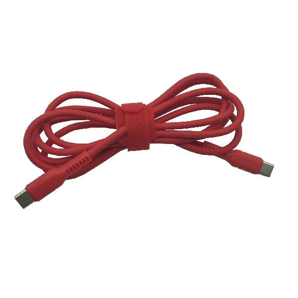 Cable USB-C de silicona rojo para Pinecil